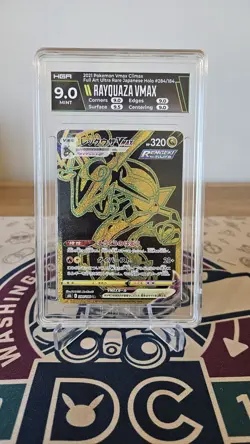 Rayquaza VMAX 284/184 UR Gold VMAX Climax Japanese Pokemon Card - HGA 9 Mint - Image 1