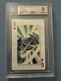 2006 Pokemon 10th Anniversary Metagross Poker Set Playing Card Rare BGS 9 - Image 1