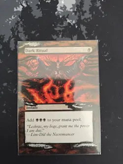 MTG Altered Dark Ritual Card Magic the Gathering - Image 1