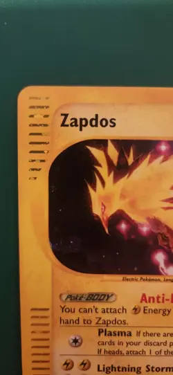Zapdos Aquapolis Holo Rare 80 HP Pokemon TCG Card H32/H32 2002 English - Image 3