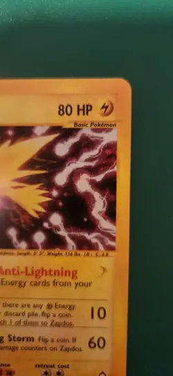 Zapdos Aquapolis Holo Rare 80 HP Pokemon TCG Card H32/H32 2002 English - Image 4