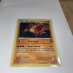 GROUDON Black Star Promo COSMOS HOLO Foil Rare XY Set Card #XY52 LP - Image 4