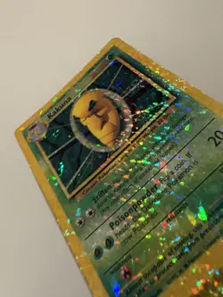 Kakuna 33/102 HOLO Prism Vintage Pokemon Base Set Vending Golden Sticker Card - Image 3