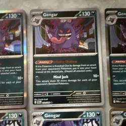 Pokemon TCG Gengar Holo Lot 6 Cards 050/088 057/091 Paldea Evolved English - Image 3