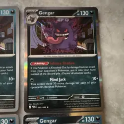 Pokemon TCG Gengar Holo Lot 6 Cards 050/088 057/091 Paldea Evolved English - Image 4