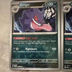 Pokemon TCG Gengar Holo Lot 6 Cards 050/088 057/091 Paldea Evolved English - Image 5