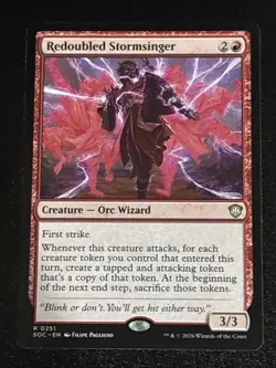 MTG Commander: Secrets of Strixhaven Redoubled Stormsinger 0251 NM Rare - Image 1