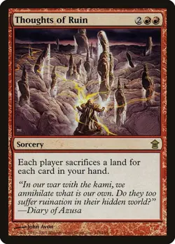 2x Thoughts of Ruin Saviors of Kamigawa LP MTG - Image 1