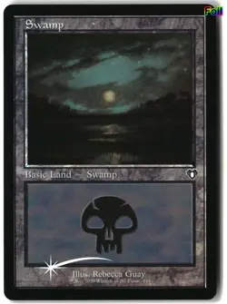 MTG Swamp (Retro Frame) [CMM - 444] LP Foil 3-4 - Image 1
