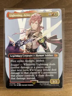Lightning, Army of One (0400) (Borderless) Final Fantasy Regular - Image 1