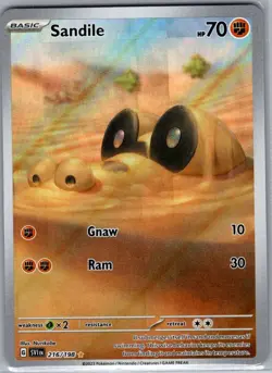 Sandile 216/198 SV01: Scarlet & Violet Base Set - Pokemon Card - NM - Image 1
