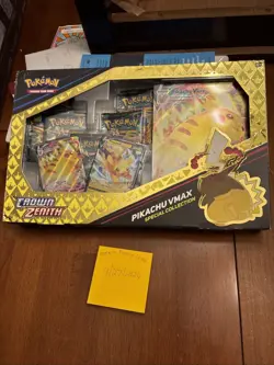 Pokemon TCG Crown Zenith Pikachu VMAX Special Collection (5 Packs Crown Zenith) - Image 1