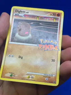 2009 Pokemon Rumble Diglett 11/16 Stamped Promo LP - Image 3
