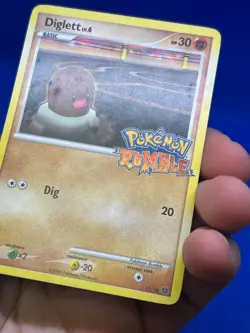2009 Pokemon Rumble Diglett 11/16 Stamped Promo LP - Image 4