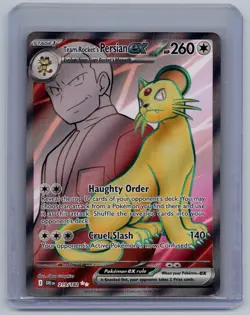 Team Rocket's Persian ex 219/182 Ultra Rare Destined Rivals Pokemon Near Mint - Image 1