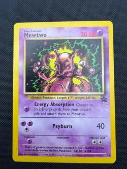 Mewtwo 14 WOTC Black Star Promo - Non-Holo Pokemon Card LP - Image 1