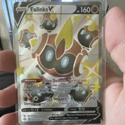 Pokemon TCG Shining Fates Falinks V SV115/122 Shiny Holo Rare, 160 HP Basic - Image 1