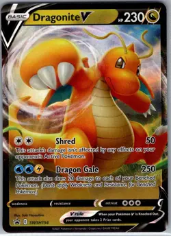 Dragonite V SWSH154 SWSH: Sword & Shield Promo Cards - Pokemon Card - NM - Image 1