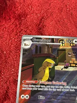 2025 Pokemon Gunshoos Illustration Rare 153/132 Mega Evolution Holo Near Mint - Image 3
