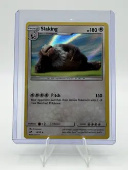 Pokemon TCG Slaking Detective Pikachu 18/18 Rare Holo 180 HP 150 Attack - Image 1