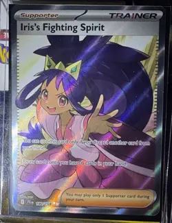 Pokemon TCG Iris's Fighting Spirit Holo Card Full Art, Journey Together 180/159 - Image 2