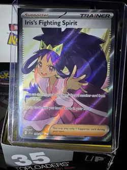 Pokemon TCG Iris's Fighting Spirit Holo Card Full Art, Journey Together 180/159 - Image 3