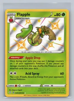 Flapple SV013/SV122 Shiny Rare Shining Fates Shiny Vault Pokemon NM - Image 1