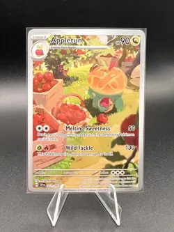 Pokemon Appletun 211/191 Surging Sparks Full Art Holo Card Illustration TCG - Image 1