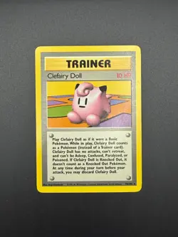 Pokemon Clefairy Doll Rare Base Set 070/102 LP - Image 1