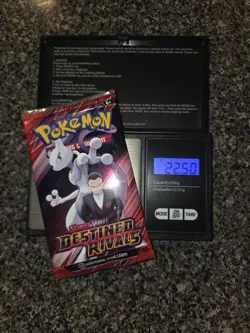 Pokemon Very Heavy (22.50gs!) Destined Rivals Booster Pack Factory Sealed - Image 1