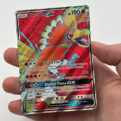 HO-OH GX 131/147 Burning Shadows FULL ART ULTRA RARE VLP Pokemon Card - Image 2