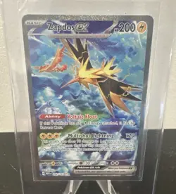 Zapdos ex 202/165 Scarlet & Violet 151 Ultra Rare Full Art Holo Pokemon TCG - Image 1