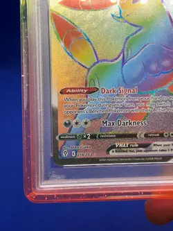 2021 Pokemon Evolving Skies Umbreon VMAX #214 214/203 Rainbow Secret Rare PSA 10 - Image 5