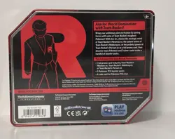 2025 Pokemon TCG Team Rocket Tin With Persian EX Card Factory Sealed Brand New - Image 2