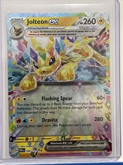 Jolteon ex Prismatic Evolutions 030/131 Double Rare Pokemon TCG - Image 1