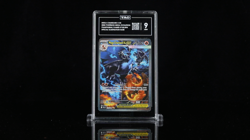 2025 Pokemon Phantasmal Flames 125/094 Mega Charizard X EX SIR TAG 9 - Image 2
