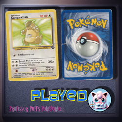 Kangaskhan #21 Pokemon TCG Jungle Rare PLAYED condition - Image 1