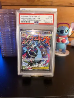 2025 Pokemon Mep En-Me Black Star Promo Mega Charizard X Ex UPC #023 PSA 10 - Image 1