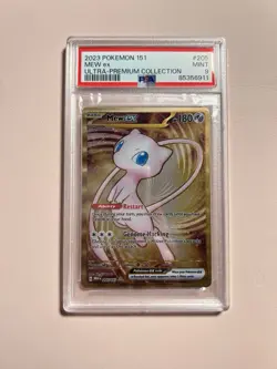 2023 POKEMON MEW EN-151 205 MEW EX HYPER RARE PSA: MINT 9 - Image 1