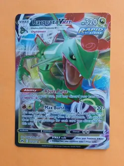 Pokemon Sword & Shield Crown Zenith Rayquaza VMAX 101/159 Ultra Rare - Image 1