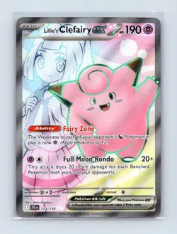 Lillie's Clefairy ex 173/159 Ultra Rare Journey Together Pokemon Holo Near Mint - Image 1