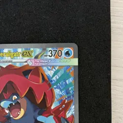 Pokemon TCG Mega Feraligatr EX Full Art Holo 274/217 Water HP370 200+ - Image 3