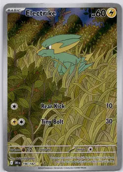 Electrike 196/182 Illustration Rare Destined Rivals Pokemon Holo Near Mint - Image 1