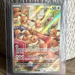Pokemon TCG Eevee Holo Illustration Rare 188/167 SV06 Twilight Masquerade ENG - Image 1