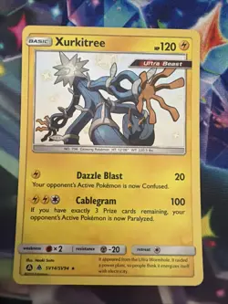 Pokemon TCG Xurkitree Hidden Fates SV14/SV94 Holo Shiny Holo Rare - Image 1