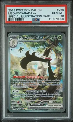 2023 POKEMON PAL EN-PALDEA EVOLVED #256 MEOWSCARADA EX PSA 10 - Image 1