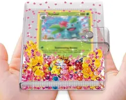 Pink Card Binder for Game Cards & Trading Cards, Holds 60 Cards, 4"X4.5", Pink - Image 1