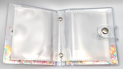 Pink Card Binder for Game Cards & Trading Cards, Holds 60 Cards, 4"X4.5", Pink - Image 3