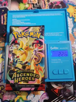 EXTREMELY HEAVY! 22.6g GOD PACKUUU Ascended Heroes Pokemon TCG Booster (SEALED) - Image 1