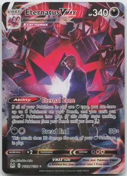 Eternatus VMAX TG22/TG30 Holo VMAX Rare Lost Origin Trainer Gallery Pokemon NM/M - Image 1
